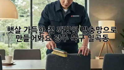 햇살 가득한 집, 깨끗한 방충망으로 만들어봐요! (광주 북구 일곡동)